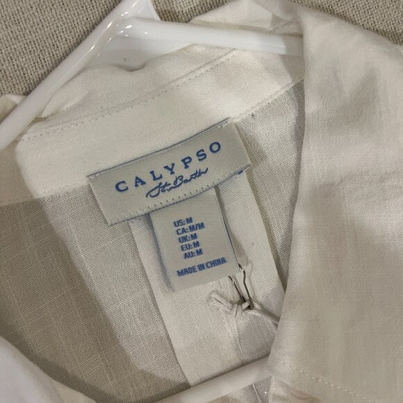 Calypso St. Barth Button Down - Size M - NWT - Seashell Details - Picture 3 of 7